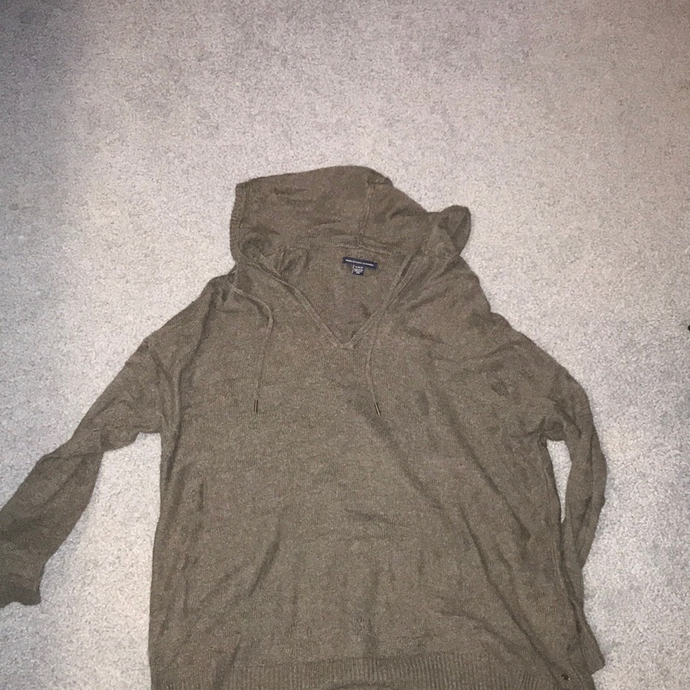 Grey AE Sweater with hood